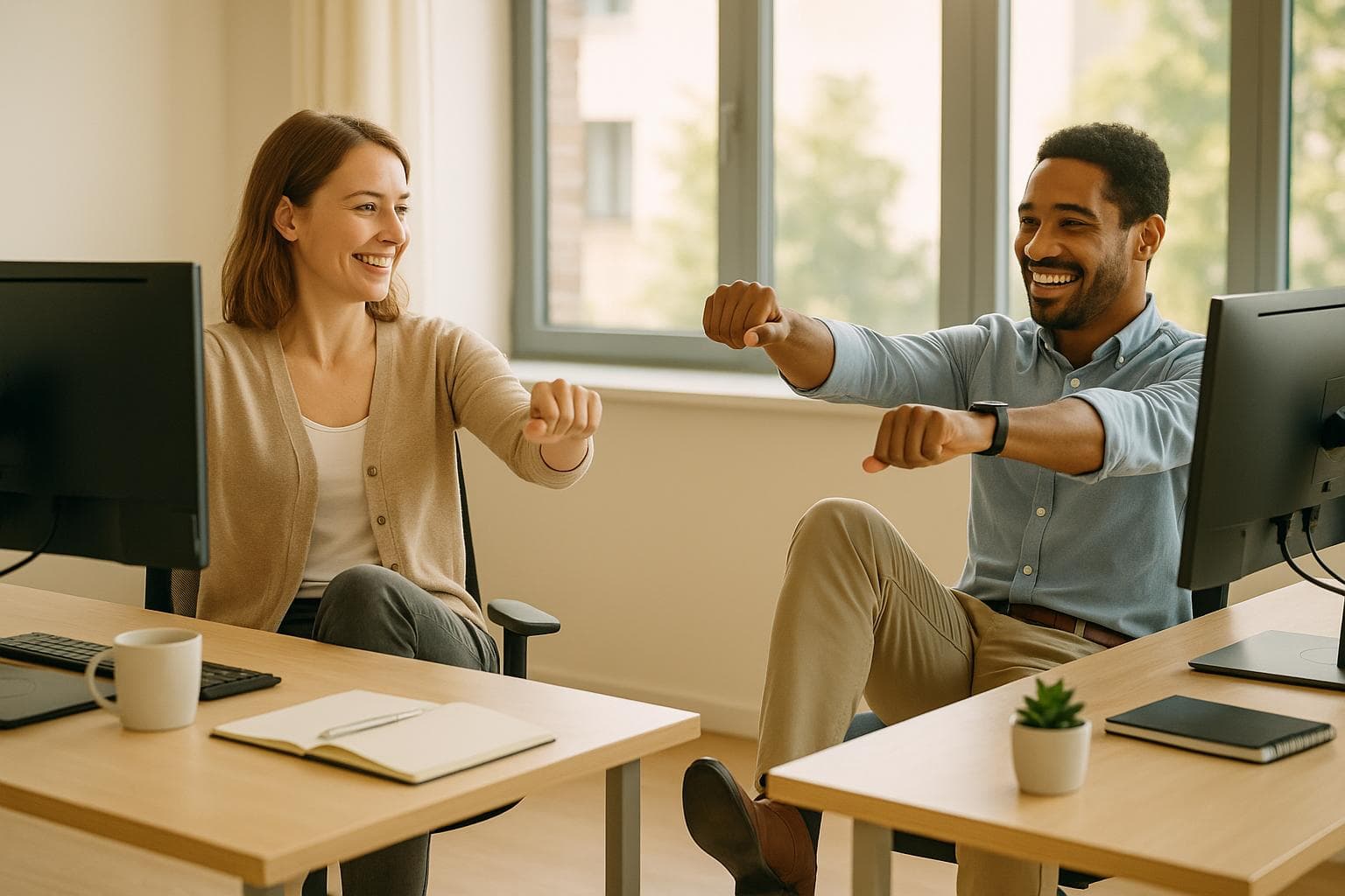 How Social Support Improves Desk Exercise Consistency
