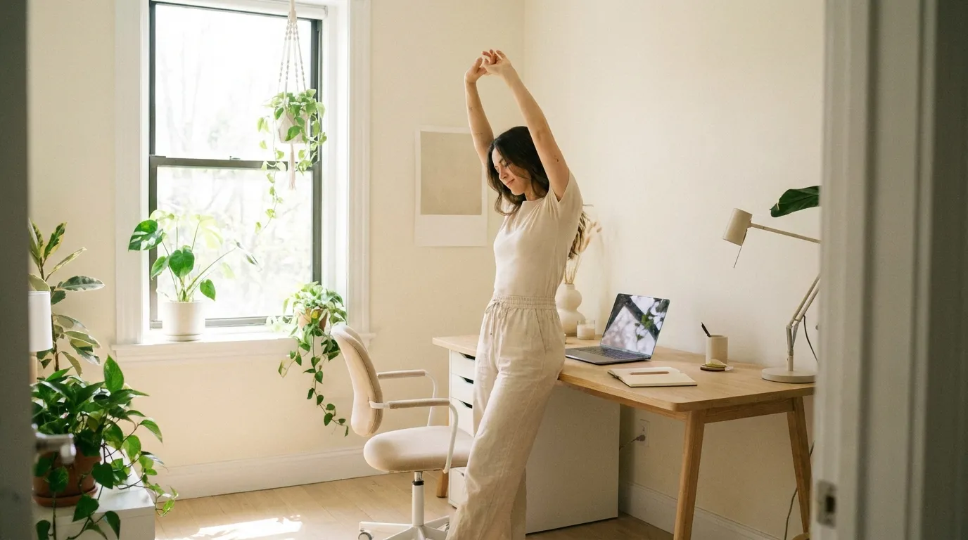 Are there specific exercises or routines to reduce work fatigue?