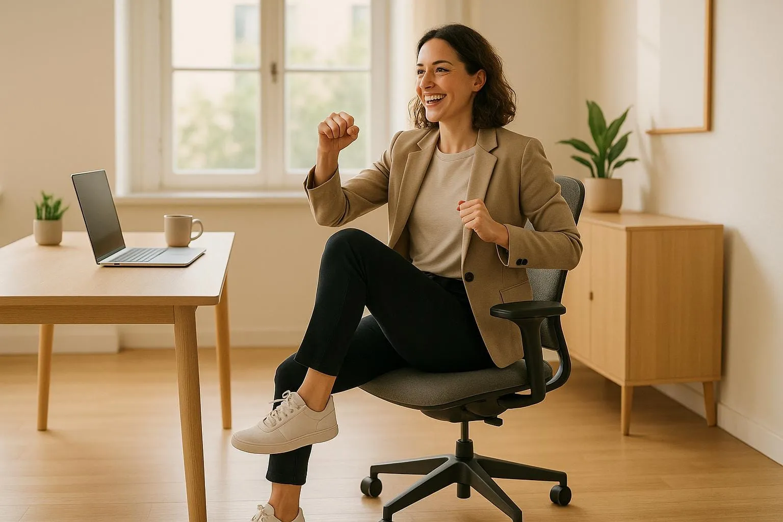 5 Seated Cardio Moves for Desk Workers
